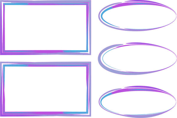 light purple blue colorful abstract frames collection