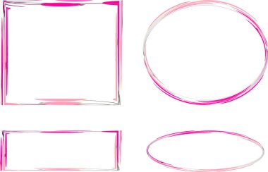 dekoratif pembe çerçeveler