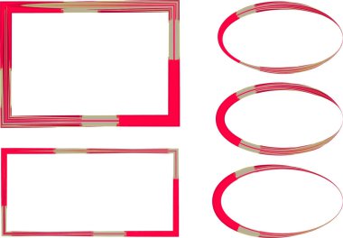 kırmızı gri renkli desen soyut sınır koleksiyonu