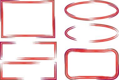 kırmızı renkli işaret çerçeveleri ayarlandı