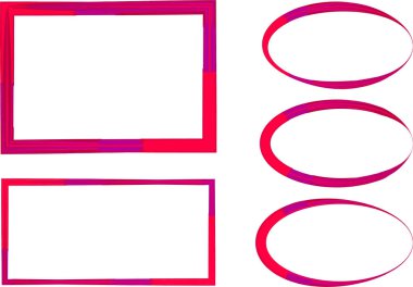 pembe mor renkli desen soyut sınır koleksiyonu