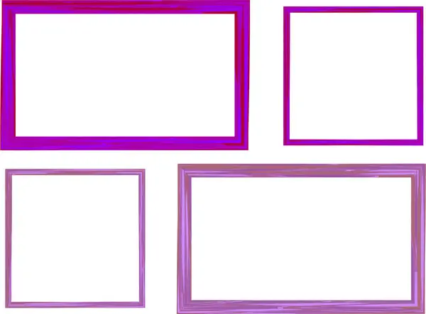 parlak mor renkli kare çerçeveler