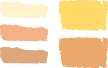 yumuşak sıcak pastel renkler soyut sancaklar fırça darbesi biçimi vektörü