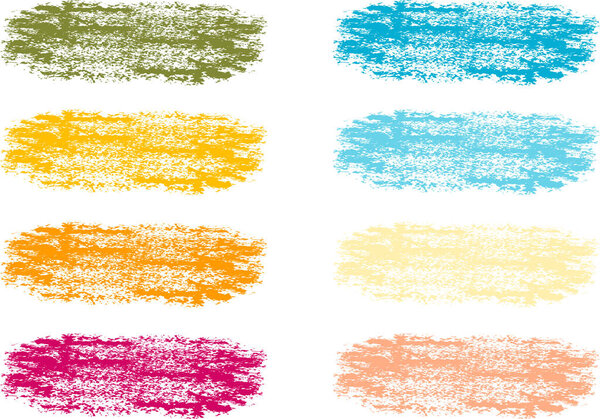 Летнее издание красочные абстрактные брызги дизайн кисти набор мазков