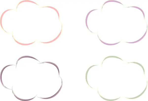 Pastel renkli soyut bulutlar belirlendi