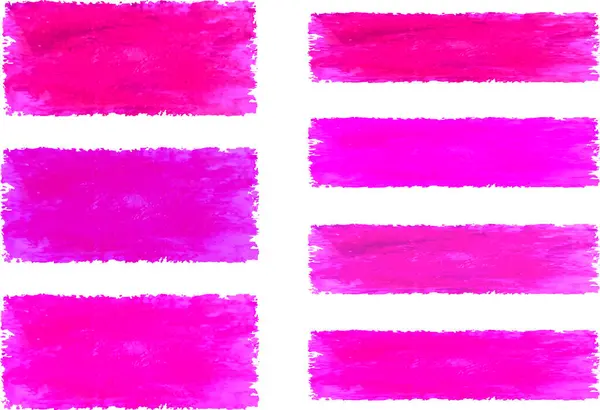 parlak pembe fuşya mor renkler soyut fırça darbeleri seti