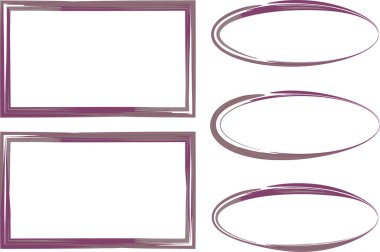 koyu mor moka kahverengi soyut çerçeve koleksiyonu