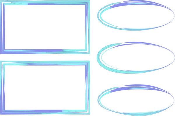 light blue lilac colorful abstract frames collection