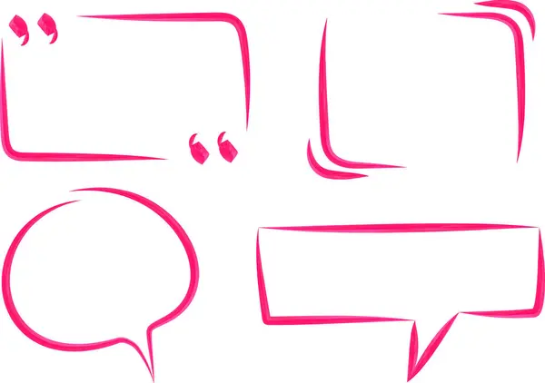 parlak pembe fuşya renk renk kareleri ve konuşma baloncukları