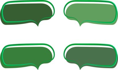 yeşil renkler arka planda sanat konuşma baloncukları karalıyor