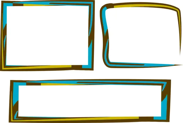 mavi sarı renkli çizgi film biçimi yakıt ikmal çerçeveleri ayarlandı