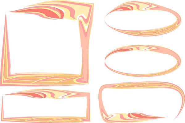 light colorful different artwork abstract frames