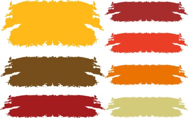 soyut sıcak renkler palet fırça darbeleri arka plan vuruşları