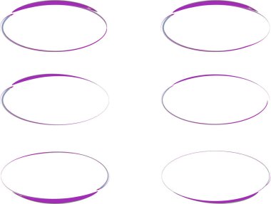 mor renkli soyut geometrik oval şekiller belirlendi