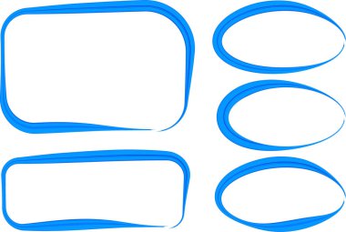 mavi renk eğimli şekiller düzensiz çerçeve koleksiyonu