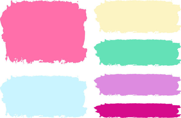 abstract brush stroke pattern different colors background banners