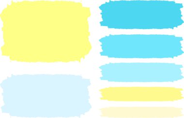 yaz paleti sarı mavi renkler soyut fırça darbeleri arka plan