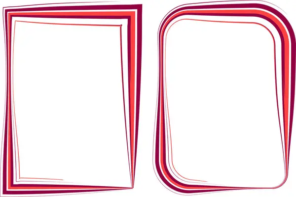 kırmızı kestane rengi soyut çizgi sanat dikdörtgen çerçeveleri