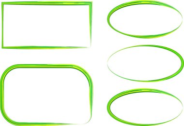 parlak yeşil renkli soyut metin kutusu çerçeve ayarları