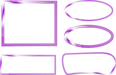 mor renkli geometrik soyut çerçeve koleksiyonu