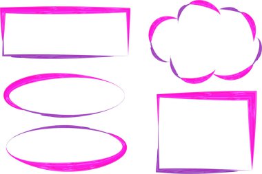 pembe mor renkli farklı desenler soyut çerçeveler düzensiz şekiller