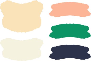 soyut yaratıcı fırça darbeleri arka plan seti