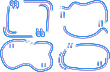 mavi eflatun renkli soyut sanat satırı metin kutusu çerçeveleri