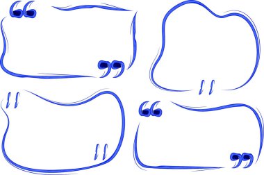 mavi renkli yaratıcı özet tırnak içinde alıntılar ayarlandı