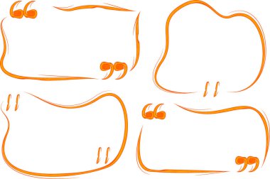 turuncu renkli yaratıcı özet çizimleri ayarlandı