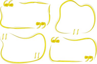 sarı renkli yaratıcı özet çizimleri ayarlandı