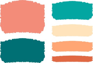 soyut desen geometrik fırça darbesi paleti