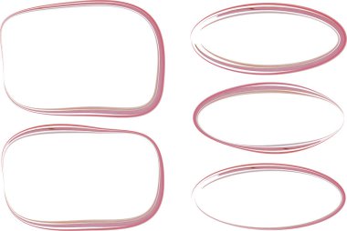 toz pembe renkli soyut eğri geometrik çerçeveler