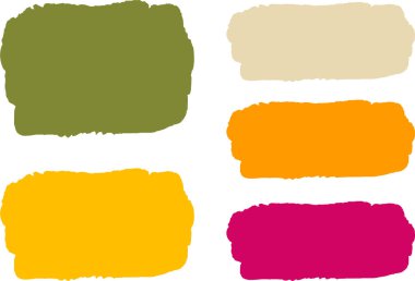 renkli soyut fırça darbeleri tasarım pankartları