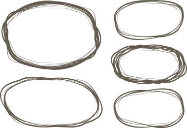 Gri kahverengi soyut karalama daireleri