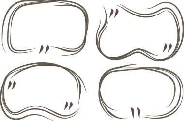 Gri kahverengi soyut karalamalar biçim tırnak içinde çerçeve vektörü