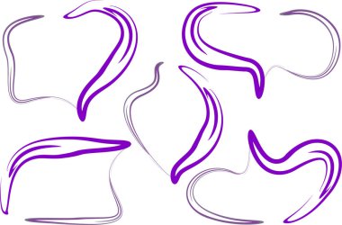 sanat renkli mor soyut karalama konuşma baloncukları