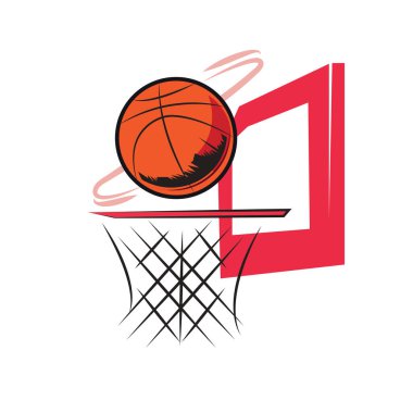 Dynamic Basketball Score: Hoop and Ball in Action