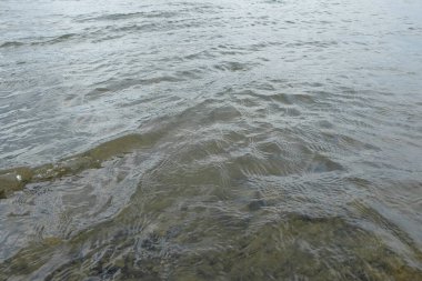 Geçmişi ve berrak göl suyu dalgalanmalarının dokusu. Grafik tasarımı için, 3 boyutlu biçimlendirme veya pankart arkaplanı