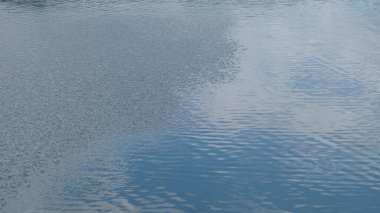 Mavi gökyüzündeki siyah ve beyaz bulutların arkaplan deseni ve dokusu. Uzayı metin için kopyala. Grafik tasarımı için, 3B görüntüleme ve pankart arkaplanı