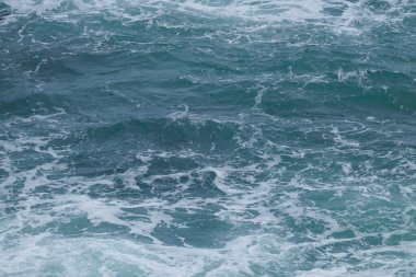 Mavi okyanus dalgalanma deseni ve doku arkaplanı. Ekoloji ve çevre kavramı. Grafik tasarımı için, 3B görüntüleme ve pankart arkaplanı