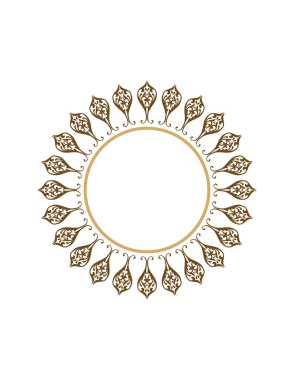 Bir mandalanın dairesel süsü