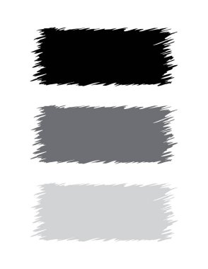 Gine bayrağı, fırça darbesi. Vektör grunge, siyah, beyaz, gri ve siyah bayrak. Hisse vektör çizimi, beyaz arkaplanda izole.