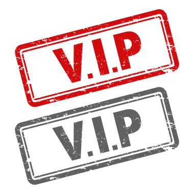 VIP damgası. VIP yuvarlak vintage tabelası. VIP VIP.