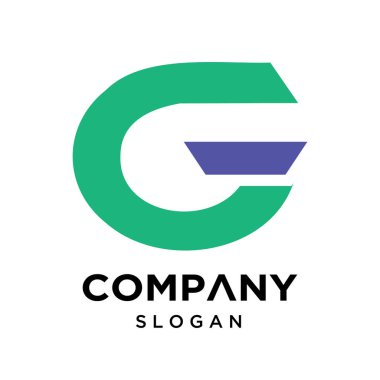 S harfi logo. dizayn şablonu