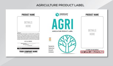 tarımsal ürün paketleme tasarım şablonu