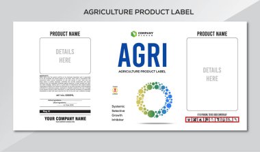 tarımsal ürün paketleme tasarım şablonu