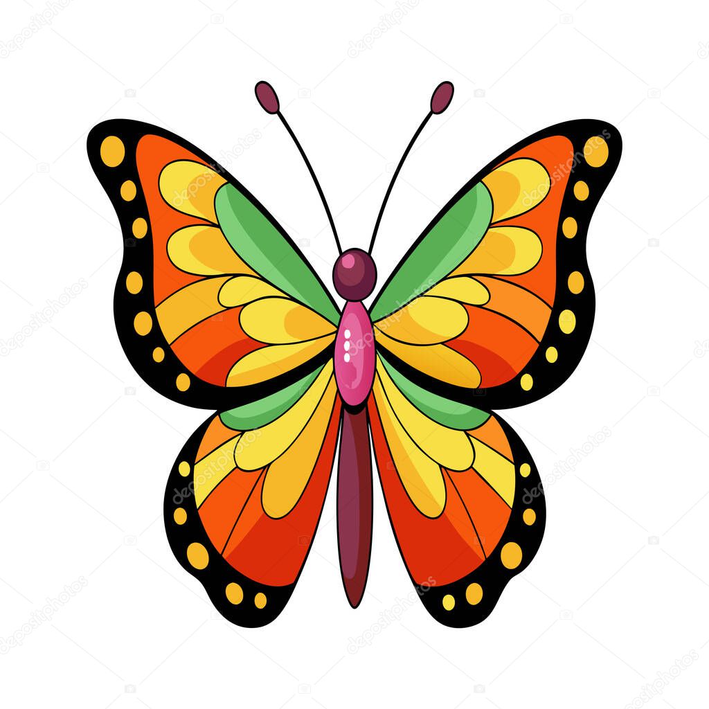 Butterfly art vector illustration featuring detailed and graceful butterfly designs, ideal for nature-themed projects, decorative art, branding, and educational materials, capturing the beauty and elegance of butterflies in vibrant vector form