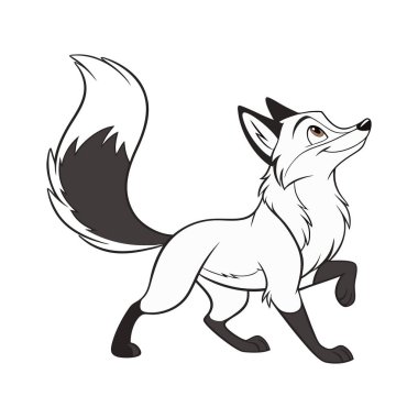 A Fox Vector Art Illustration