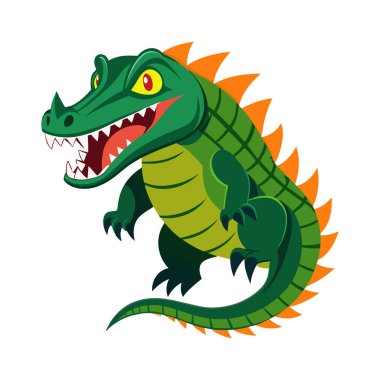 This Vector features a detailed and vibrant design, ideal for creating striking sublimation prints and high-quality digital artwork. Perfect for use in clothing, accessories, and decor  this vector captures the bold and fierce essence of a crocodile clipart