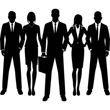 Bir grup iş adamı beyaz arkaplan ile vektör illüstrasyonunu silmek